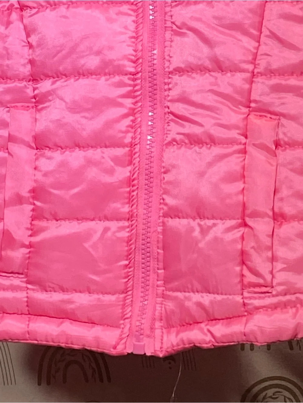 Kids Sleeveless Puffer Vest - Pink